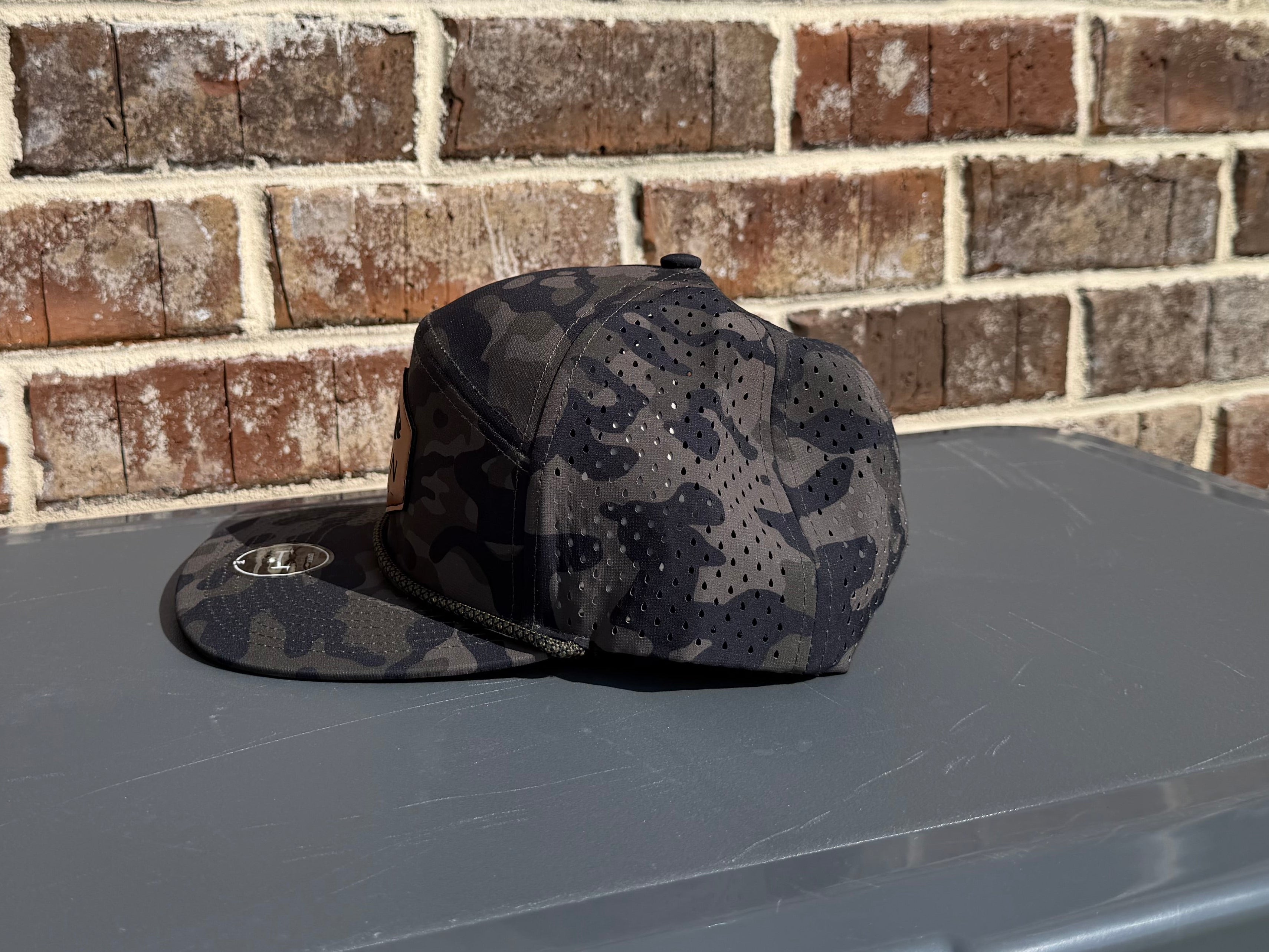 AFIN Midnight Camo 7 Panel Hat