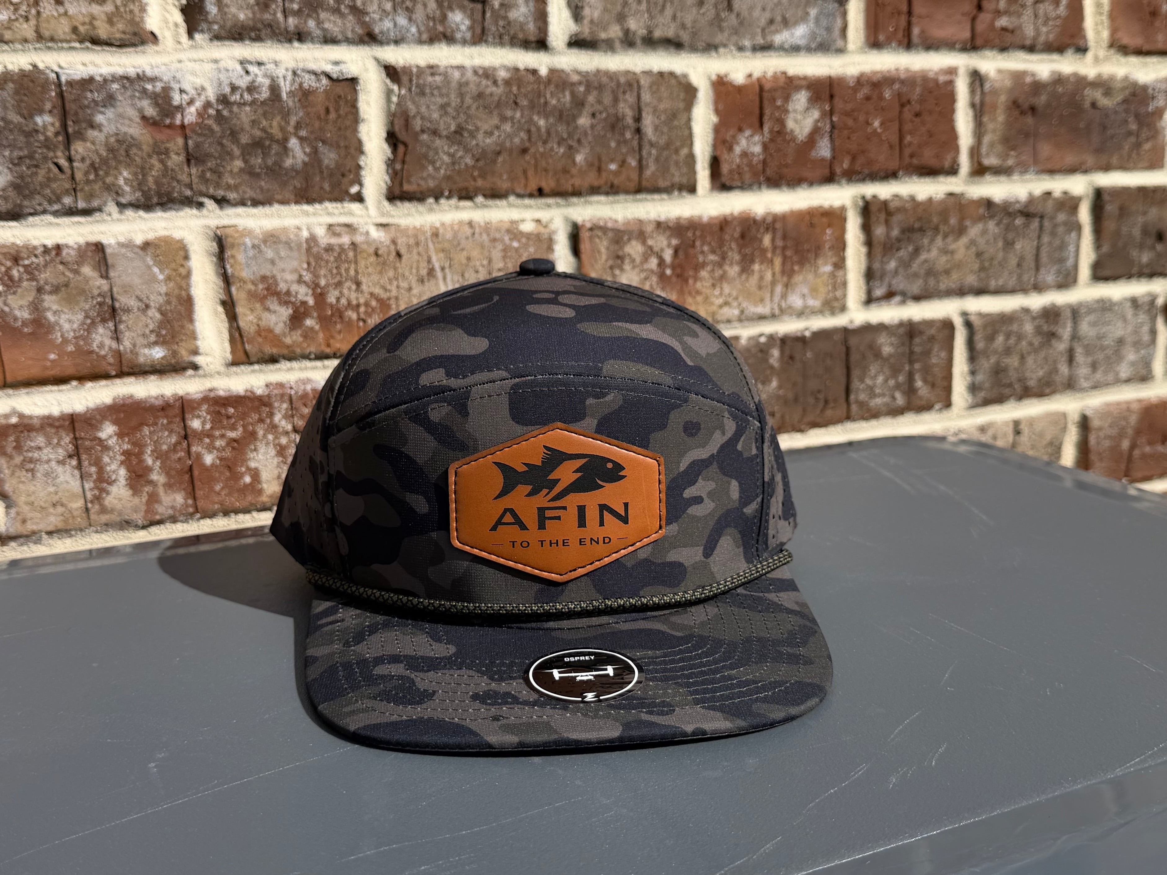 AFIN Midnight Camo 7 Panel Hat
