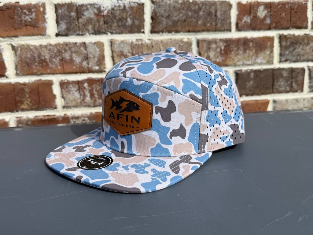 AFIN Bluewater Camo 7 Panel Hat