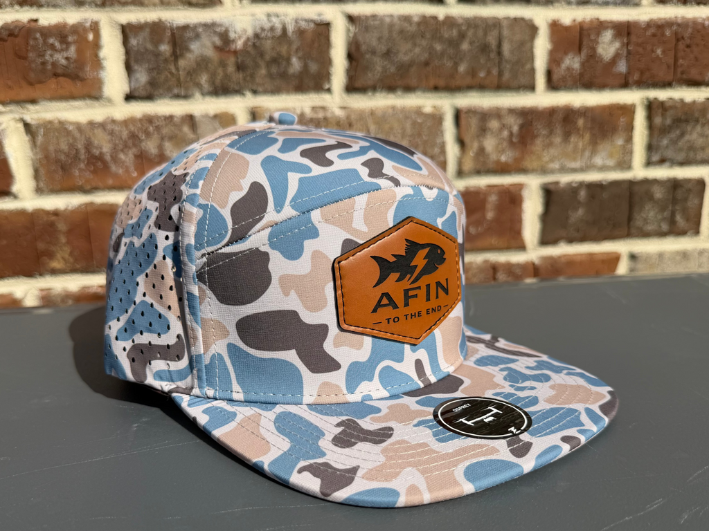AFIN Bluewater Camo 7 Panel Hat