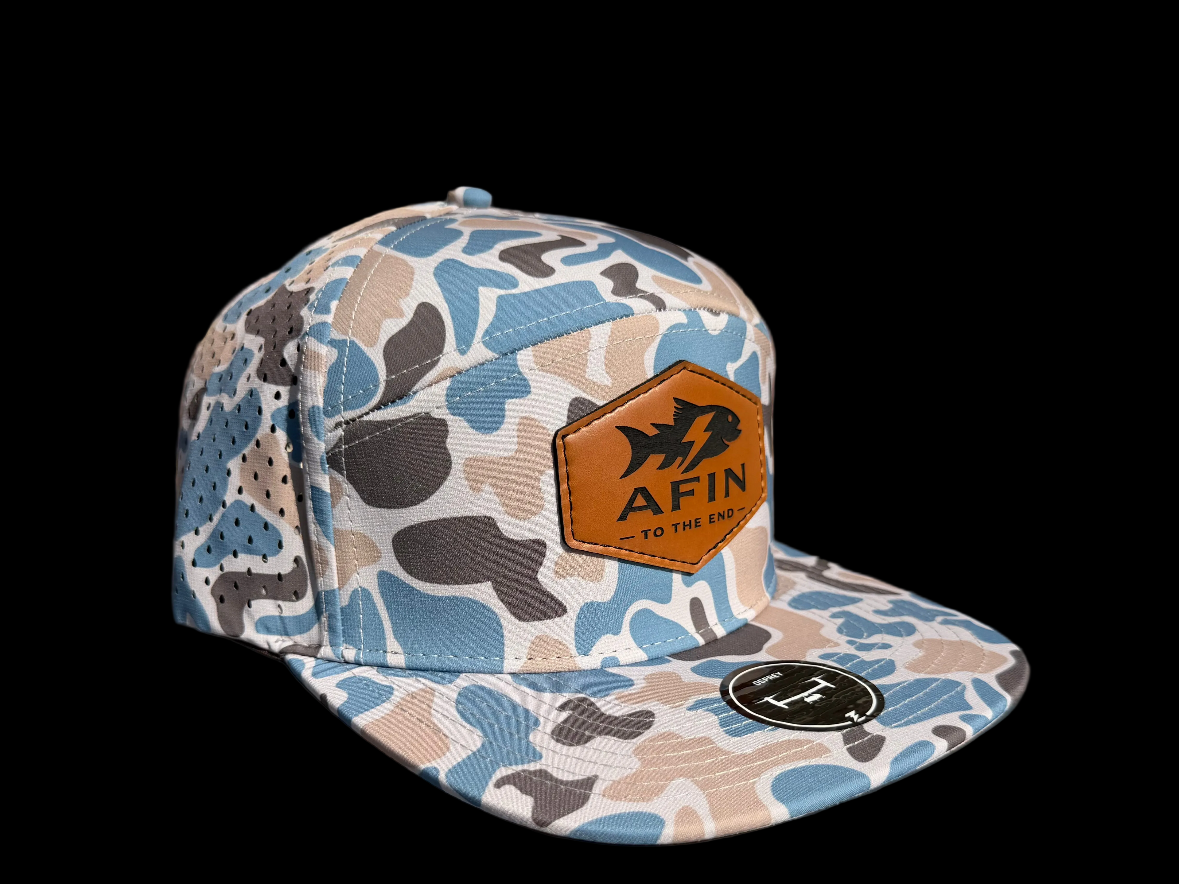 AFIN Bluewater Camo 7 Panel Hat