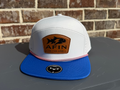 AFIN Electric Blue 7 Panel Rope Hat (Traditional Leather Patch)